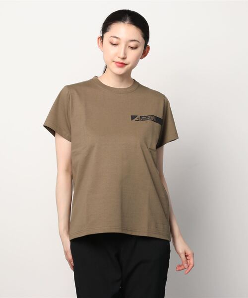 AVIREX(アヴィレックス)の「【AVIREX FLYER'S】フライヤーズティーシャツ/ SS FLYER'S T-SHIRT(Tシャツ/カットソー・レディース・ブラック/オフホワイト/モカ・FREE)」の1枚目の写真