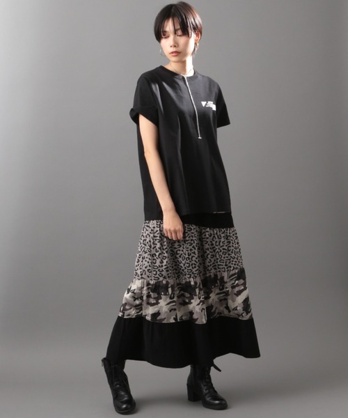 AVIREX(アヴィレックス)の「【AVIREX FLYER'S】フライヤーズティーシャツ/ SS FLYER'S T-SHIRT(Tシャツ/カットソー・レディース・ブラック/オフホワイト/モカ・FREE)」の5枚目の写真