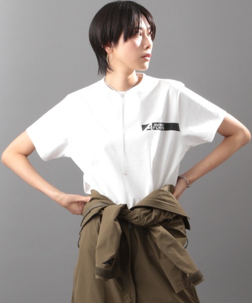 AVIREX(アヴィレックス)の「【AVIREX FLYER'S】フライヤーズティーシャツ/ SS FLYER'S T-SHIRT(Tシャツ/カットソー・レディース・ブラック/オフホワイト/モカ・FREE)」の7枚目の写真