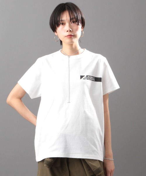 AVIREX(アヴィレックス)の「【AVIREX FLYER'S】フライヤーズティーシャツ/ SS FLYER'S T-SHIRT(Tシャツ/カットソー・レディース・ブラック/オフホワイト/モカ・FREE)」の10枚目の写真