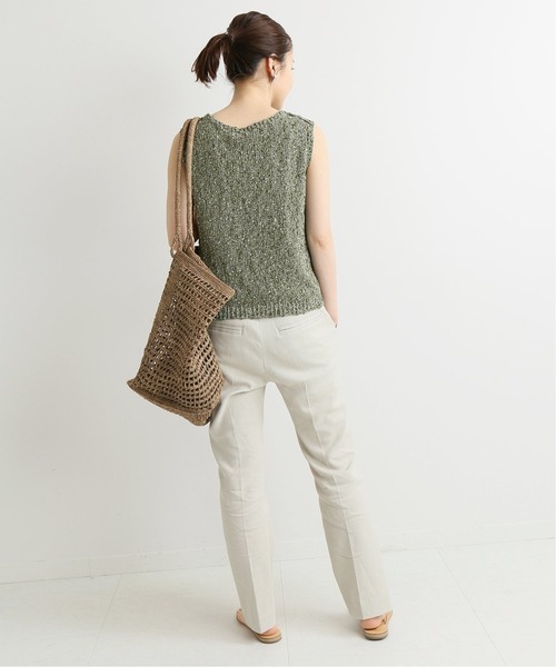 IENA(イエナ)の「Allegro ノースリーブプルオーバー◆(ニット/セーター・レディース・ナチュラル/グリーン・FREE)」の18枚目の写真