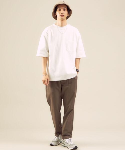 green label relaxing（グリーンレーベルリラクシング）の「＜green label relaxing＞Clean クレイジー クルーネック [Tシャツ]（Tシャツ/カットソー・メンズ・ホワイト/ダークグレー/ベージュ/ロイヤルブルー・MEDIUM/LARGE/SMALL/X-LARGE）」の15枚目の写真