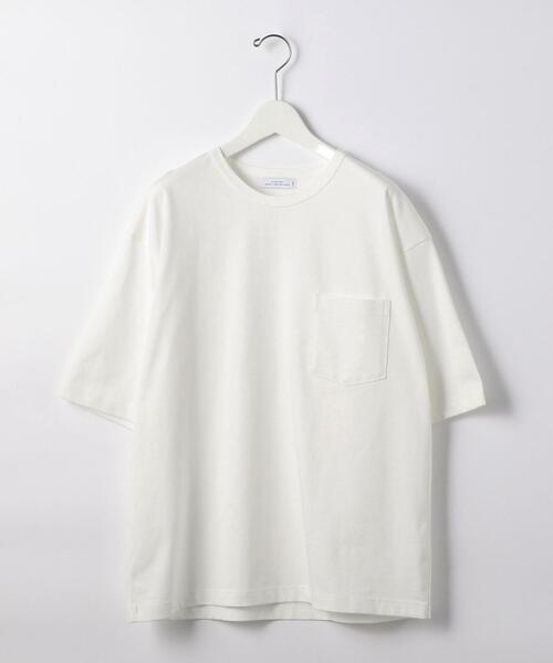 green label relaxing（グリーンレーベルリラクシング）の「＜green label relaxing＞Clean クレイジー クルーネック [Tシャツ]（Tシャツ/カットソー・メンズ・ホワイト/ダークグレー/ベージュ/ロイヤルブルー・MEDIUM/LARGE/SMALL/X-LARGE）」の12枚目の写真