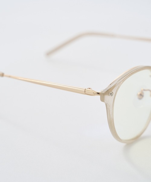 one after another NICE CLAUP（ワンアフターアナザーナイスクラップ）の「【Web限定】クリアめがね(ブルーライトカット）（メガネ・レディース・グレイッシュベージュ・FREE）」の9枚目の写真