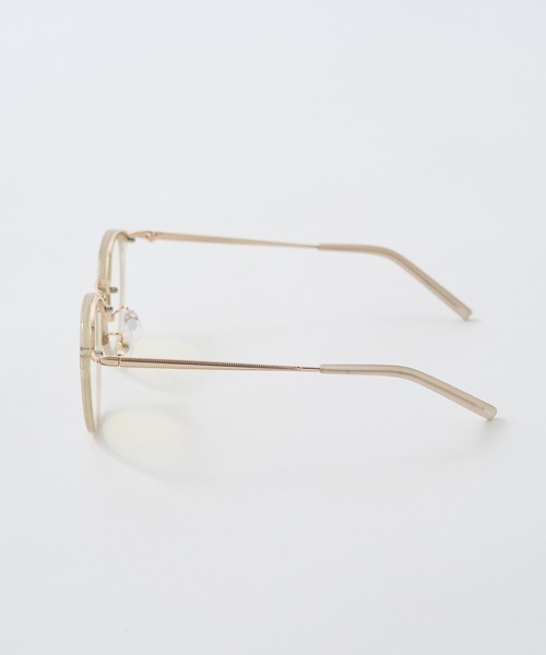 one after another NICE CLAUP（ワンアフターアナザーナイスクラップ）の「【Web限定】クリアめがね(ブルーライトカット）（メガネ・レディース・グレイッシュベージュ・FREE）」の5枚目の写真