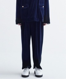 CULLNI | 21-AW-010　ベロア２タックワイドパンツ(スラックス)