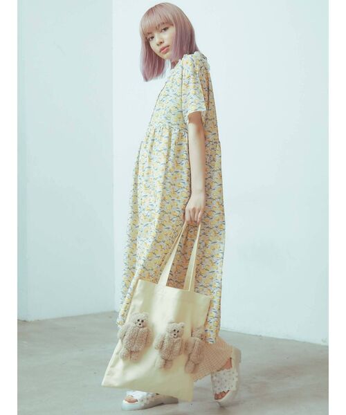 merry jenny(メリージェニー)の「bear bear bear トート(トートバッグ・レディース・ブラック/アイボリー・FREE)」の11枚目の写真