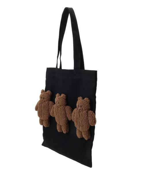 merry jenny(メリージェニー)の「bear bear bear トート(トートバッグ・レディース・ブラック/アイボリー・FREE)」の13枚目の写真