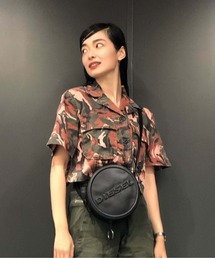 DIESEL | レディース シャツ カモフラ クロップド丈(シャツ/ブラウス)
