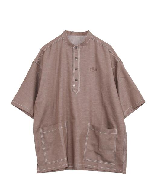 coen(コーエン)の「ワークプルオーバーショートスリーブシャツ(シャツ/ブラウス・メンズ・ベージュ/ネイビー・X-LARGE/LARGE/MEDIUM/SMALL)」の12枚目の写真