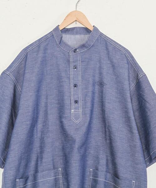 coen(コーエン)の「ワークプルオーバーショートスリーブシャツ(シャツ/ブラウス・メンズ・ベージュ/ネイビー・X-LARGE/LARGE/MEDIUM/SMALL)」の15枚目の写真