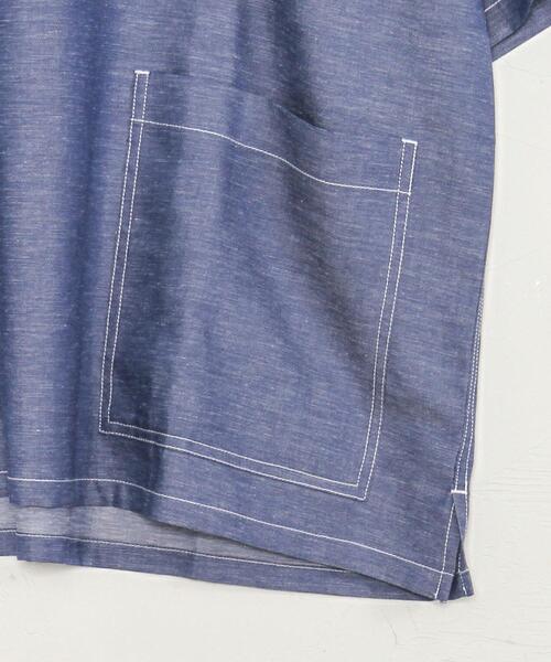 coen(コーエン)の「ワークプルオーバーショートスリーブシャツ(シャツ/ブラウス・メンズ・ベージュ/ネイビー・X-LARGE/LARGE/MEDIUM/SMALL)」の17枚目の写真