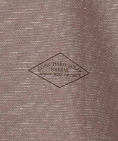 coen(コーエン)の「ワークプルオーバーショートスリーブシャツ(シャツ/ブラウス・メンズ・ベージュ/ネイビー・X-LARGE/LARGE/MEDIUM/SMALL)」の4枚目の写真