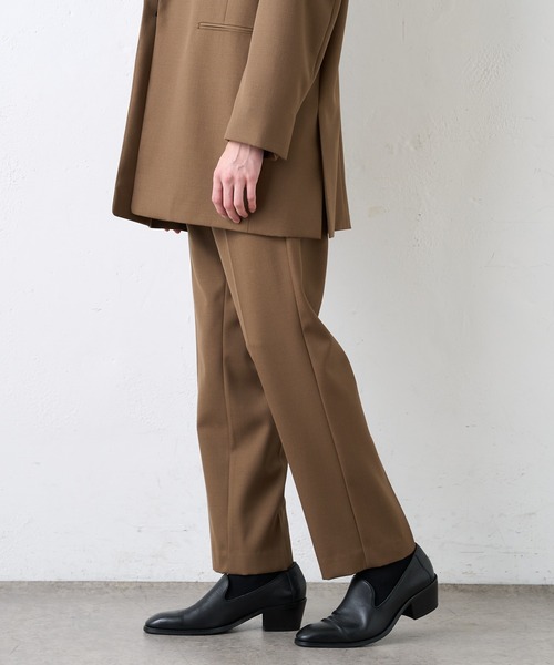 Lui's（ルイス）の「【オリジナルファブリック4×4セットアップシリーズ】 スリムストレートパンツ（スラックス・メンズ・ブラック/ブロンズ・MEDIUM/SMALL）」の2枚目の写真