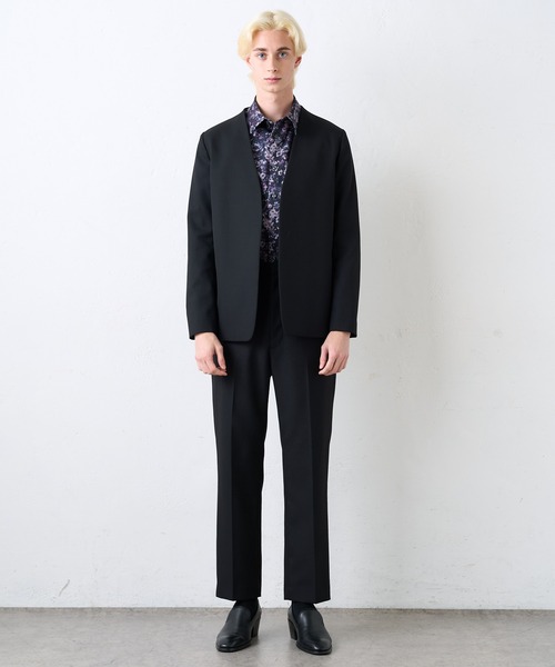 Lui's（ルイス）の「【オリジナルファブリック4×4セットアップシリーズ】 スリムストレートパンツ（スラックス・メンズ・ブラック/ブロンズ・MEDIUM/SMALL）」の12枚目の写真