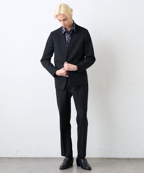 Lui's（ルイス）の「【オリジナルファブリック4×4セットアップシリーズ】 スリムストレートパンツ（スラックス・メンズ・ブラック/ブロンズ・MEDIUM/SMALL）」の14枚目の写真