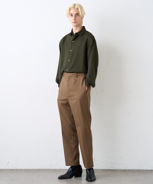 Lui's（ルイス）の「【オリジナルファブリック4×4セットアップシリーズ】 スリムストレートパンツ（スラックス・メンズ・ブラック/ブロンズ・MEDIUM/SMALL）」の19枚目の写真