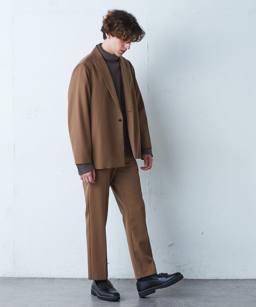 Lui's（ルイス）の「【オリジナルファブリック4×4セットアップシリーズ】 スリムストレートパンツ（スラックス・メンズ・ブラック/ブロンズ・MEDIUM/SMALL）」の13枚目の写真