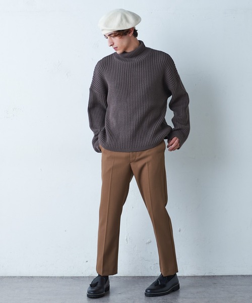 Lui's（ルイス）の「【オリジナルファブリック4×4セットアップシリーズ】 スリムストレートパンツ（スラックス・メンズ・ブラック/ブロンズ・MEDIUM/SMALL）」の17枚目の写真