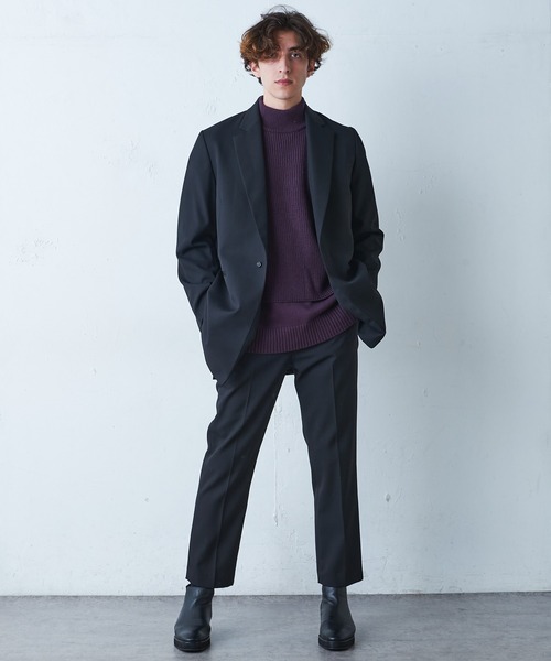 Lui's（ルイス）の「【オリジナルファブリック4×4セットアップシリーズ】 スリムストレートパンツ（スラックス・メンズ・ブラック/ブロンズ・MEDIUM/SMALL）」の10枚目の写真