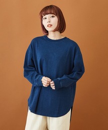 CUBE SUGAR（キューブシュガー）の「WEB限定 インディゴ裏毛 スウェット バックヘンリーネック プルオーバー（スウェット）」