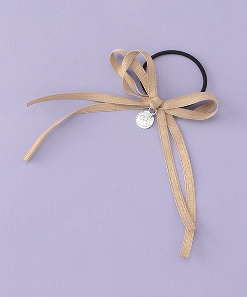 LOVETOXIC（ラブトキシック）の「リボンゴムシュシュ2本SET（その他小物・キッズ・ベージュ/ピンク・FREE）」の3枚目の写真