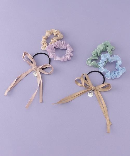 LOVETOXIC（ラブトキシック）の「リボンゴムシュシュ2本SET（その他小物・キッズ・ベージュ/ピンク・FREE）」の9枚目の写真