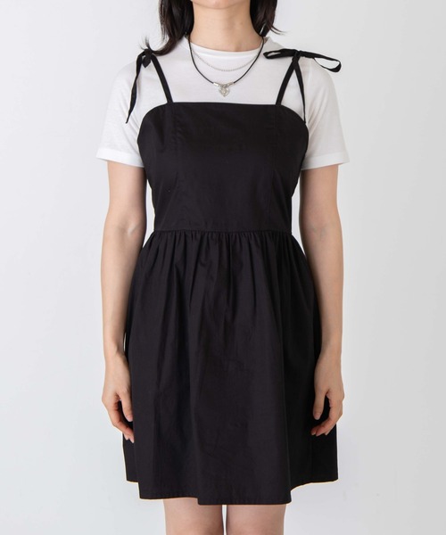 WEGO(ウィゴー)の「WEGO/【2点セット】インナーセットキャミワンピース(ワンピース・レディース・ブラック/その他1・FREE)」の6枚目の写真