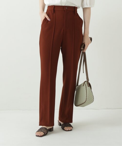 RAY CASSIN（レイカズン）の「ストレッチセンタータックカラーパンツ（スラックス・レディース・ブラック/ブラウン/ブルー/ライトカーキ/キナリ・SMALL/MEDIUM/LARGE）」の4枚目の写真