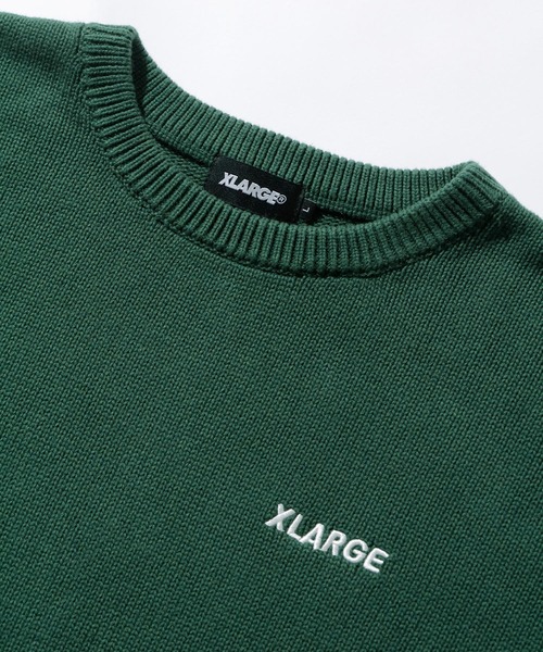 XLARGE（エクストララージ）の「STANDARD LOGO KNIT（ニット/セーター・メンズ・ブラック/グレー/グリーン・S/M/L/XL）」の7枚目の写真