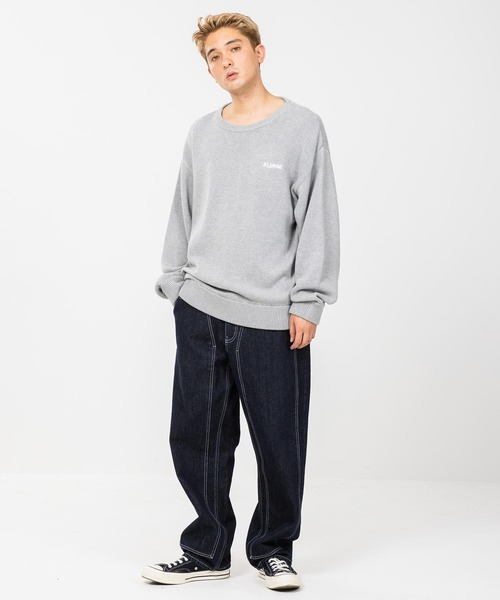 XLARGE（エクストララージ）の「STANDARD LOGO KNIT（ニット/セーター・メンズ・ブラック/グレー/グリーン・S/M/L/XL）」の11枚目の写真
