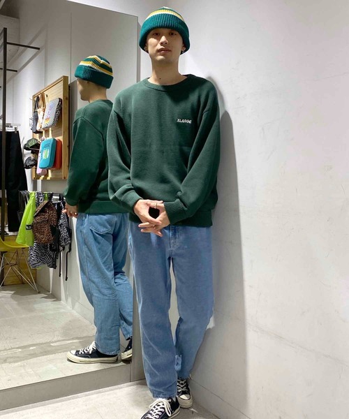 XLARGE（エクストララージ）の「STANDARD LOGO KNIT（ニット/セーター・メンズ・ブラック/グレー/グリーン・S/M/L/XL）」の18枚目の写真