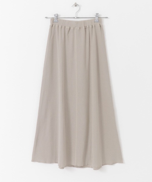 URBAN RESEARCH DOORS（アーバンリサーチドアーズ）の「リブカットフレアスカート（スカート・レディース・チャコールグレー/モカ/ライトベージュ・ONE）」の13枚目の写真