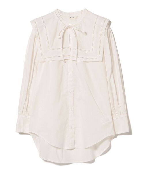 BEAMS HEART(ビームスハート)の「BEAMS HEART / 2WAY レースカラー ブラウス(シャツ/ブラウス・レディース・ブラック/オフホワイト/ブラウン系その他3・FREE)」の2枚目の写真