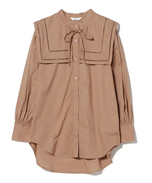 BEAMS HEART(ビームスハート)の「BEAMS HEART / 2WAY レースカラー ブラウス(シャツ/ブラウス・レディース・ブラック/オフホワイト/ブラウン系その他3・FREE)」の3枚目の写真