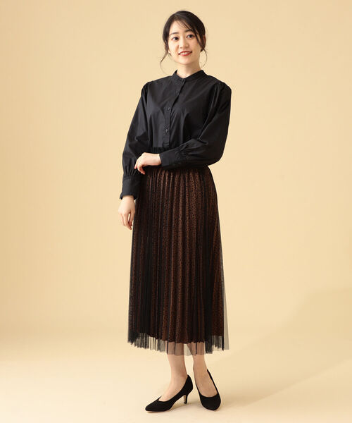 BEAMS HEART(ビームスハート)の「BEAMS HEART / 2WAY レースカラー ブラウス(シャツ/ブラウス・レディース・ブラック/オフホワイト/ブラウン系その他3・FREE)」の4枚目の写真
