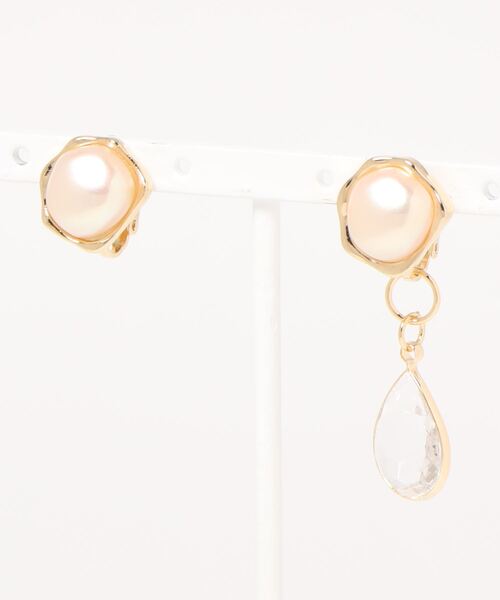 EDIT COLOGNE（エディットコロン）の「２ＷＡＹパールイヤリング（イヤリング・レディース・ゴールド・ﾌﾘ-）」の2枚目の写真