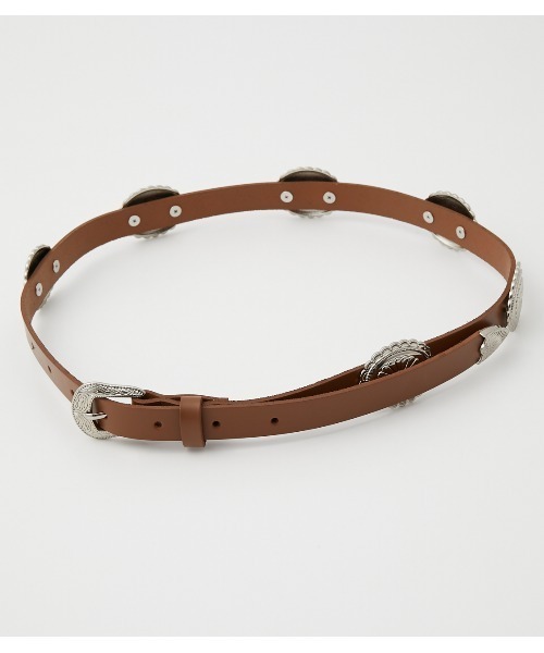 RODEO CROWNS WIDE BOWL(ロデオクラウンズワイドボウル)の「コンチョメタルBELT(ベルト・レディース・ブラック/ブラウン・FREE)」の3枚目の写真