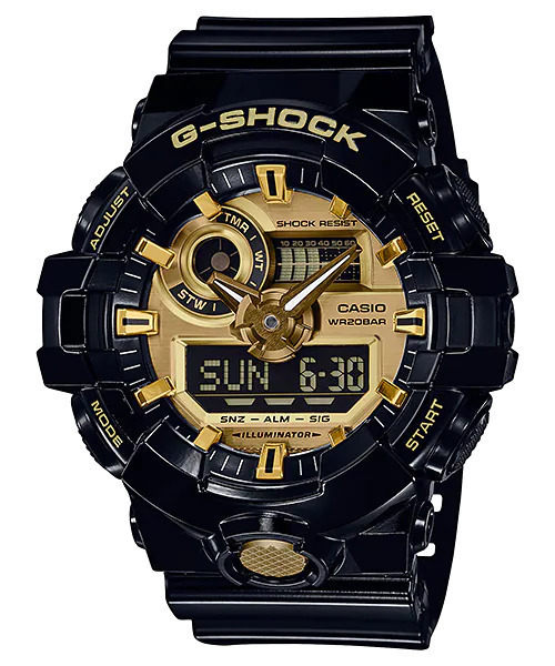 G-SHOCK(ジーショック)の「G-SHOCK/ジーショック 腕時計 GA-710GB-1AJF(アナログ腕時計・メンズ・ブラック・FREE)」の1枚目の写真