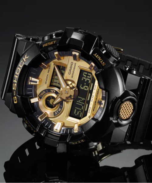 G-SHOCK(ジーショック)の「G-SHOCK/ジーショック 腕時計 GA-710GB-1AJF(アナログ腕時計・メンズ・ブラック・FREE)」の3枚目の写真