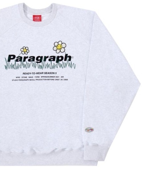 A Gem 9 Kom Paragraph パラグラフ Flower Logo Mtm フラワーロゴ ロングスリーブ スウェットトレーナー スウェット Paragraph パラグラフ のファッション通販 Zozotown