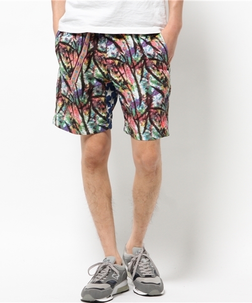 ALDIES（アールディーズ）の「Noise Short Pants 総柄クライミングショートパンツ（その他パンツ・メンズ・マルチ/チャコールグレー・SMALL/MEDIUM/LARGE）」の2枚目の写真