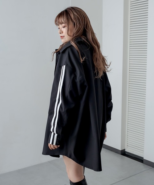 RASVOA(ラスボア)の「2ラインBIGシャツ(シャツ/ブラウス・レディース・グリーン/ブラック・FREE)」の15枚目の写真