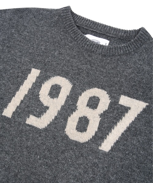 87mm(87mm)の「【87MM / Mmlg】1987 INTARSIA KNIT / パルチムエムエム MMLG 1987 ロゴ クルーネック ニット(ニット/セーター・レディース・ブラック/グレー/オレンジ・MEDIUM/LARGE)」の13枚目の写真