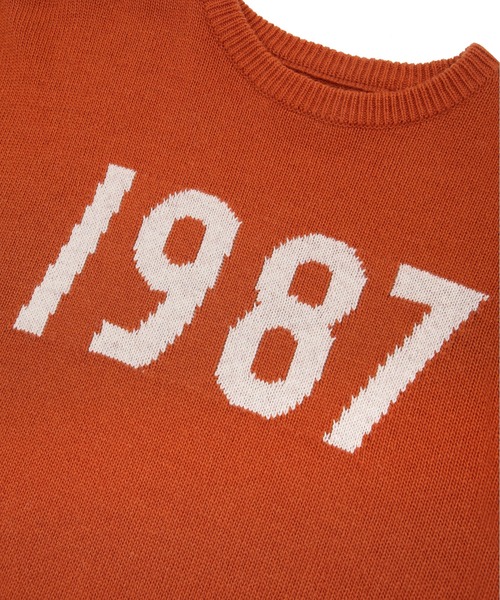 87mm(87mm)の「【87MM / Mmlg】1987 INTARSIA KNIT / パルチムエムエム MMLG 1987 ロゴ クルーネック ニット(ニット/セーター・レディース・ブラック/グレー/オレンジ・MEDIUM/LARGE)」の18枚目の写真