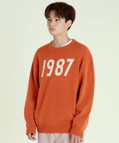 87mm(87mm)の「【87MM / Mmlg】1987 INTARSIA KNIT / パルチムエムエム MMLG 1987 ロゴ クルーネック ニット(ニット/セーター・レディース・ブラック/グレー/オレンジ・MEDIUM/LARGE)」の20枚目の写真