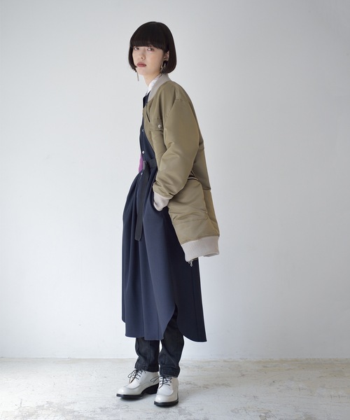 La SRIC（ラスリック）の「La SRIC / ロングMA-1（MA-1・レディース・ブラック/カーキ/グレー・38）」の19枚目の写真