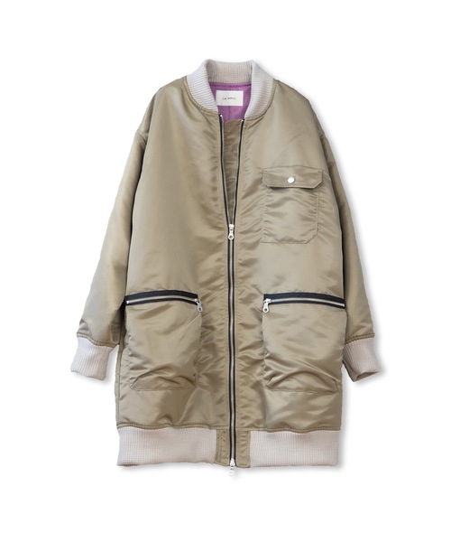 La SRIC（ラスリック）の「La SRIC / ロングMA-1（MA-1・レディース・ブラック/カーキ/グレー・38）」の17枚目の写真