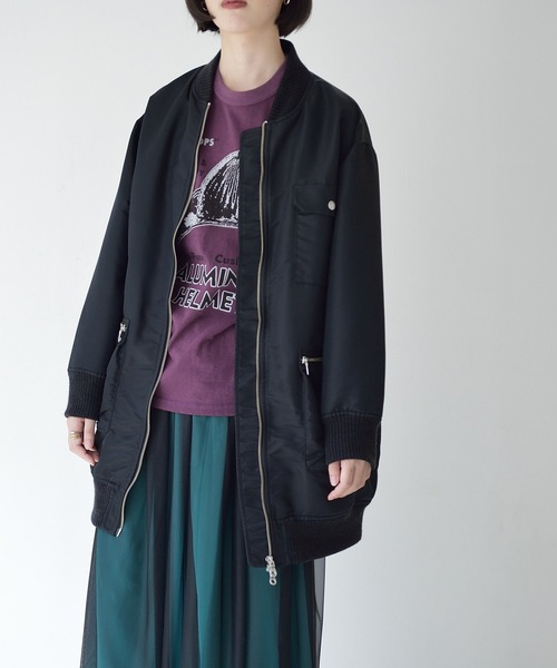 La SRIC（ラスリック）の「La SRIC / ロングMA-1（MA-1・レディース・ブラック/カーキ/グレー・38）」の21枚目の写真