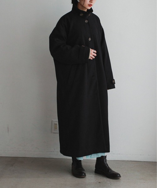 feepur（フェピュール）の「ステンカラーロングコート（ステンカラーコート・レディース・アイボリー/ブラック/モカ・MEDIUM）」の18枚目の写真